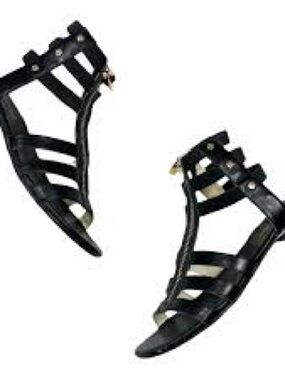 Michael Kors Black Strappy Gladiator Sandals